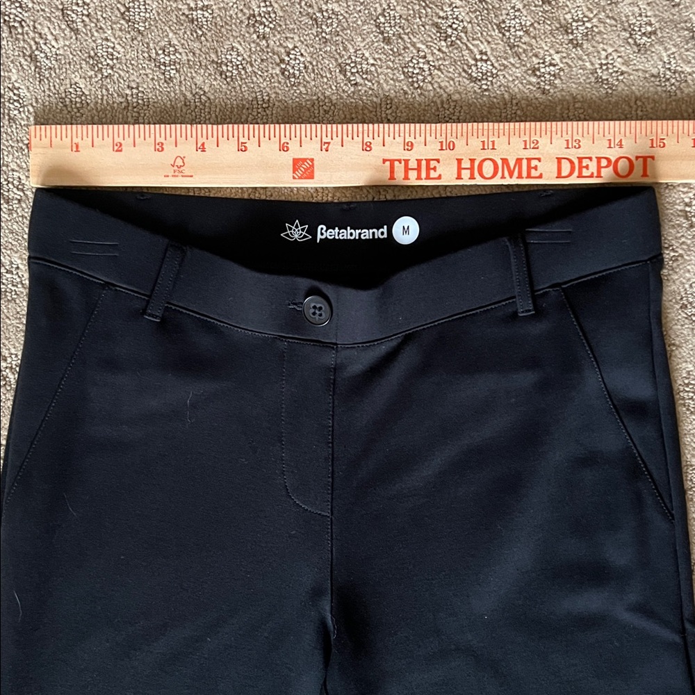 Betabrand Pull On Black Stretch Work Pants - Picture 6 of 9